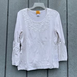 Ruby Rd White Sweater Top